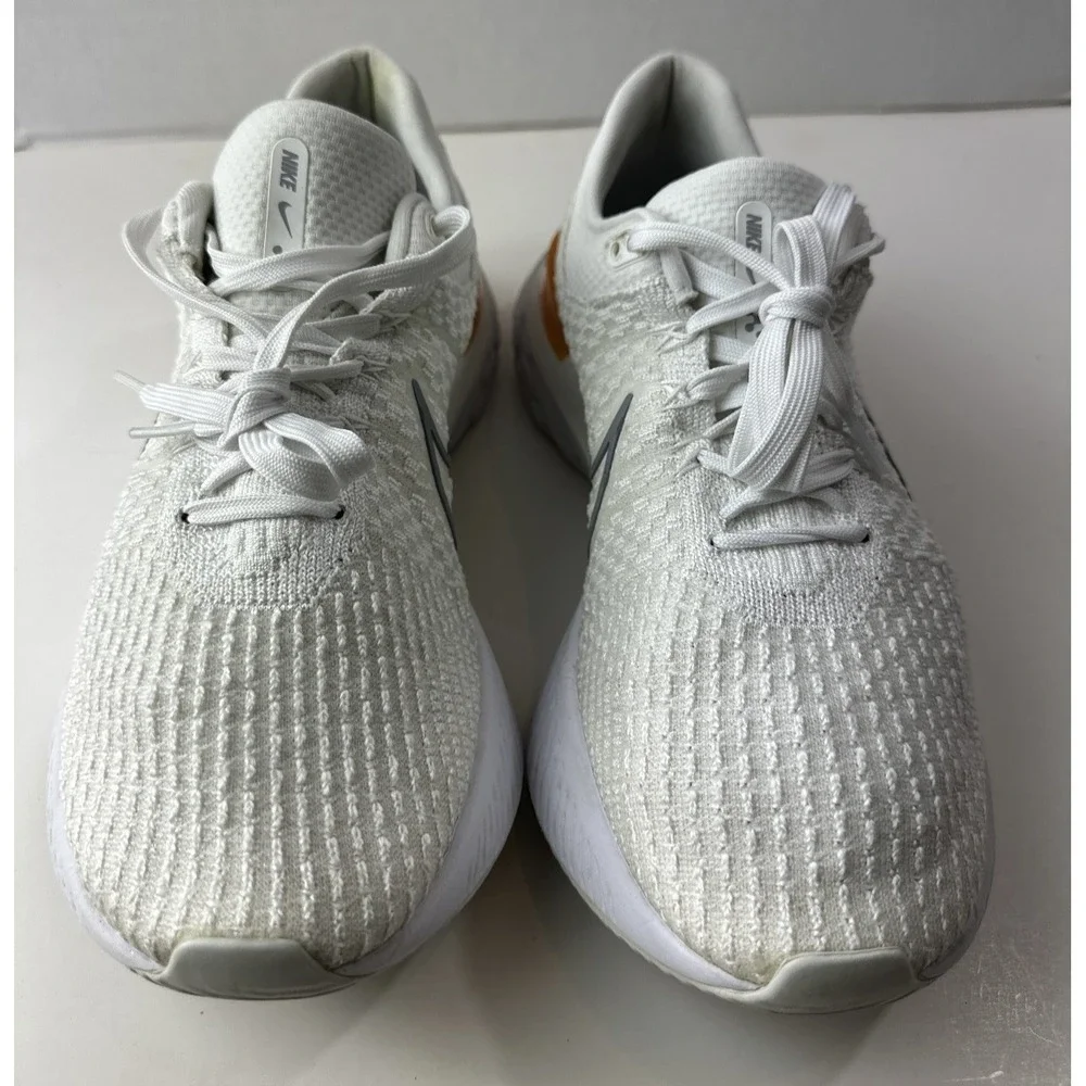 Nike React Infinity Run Flyknit 3 Shoes White Grey Kumquat Mens 11.5 DH5392-100 - Picture 11 of 16